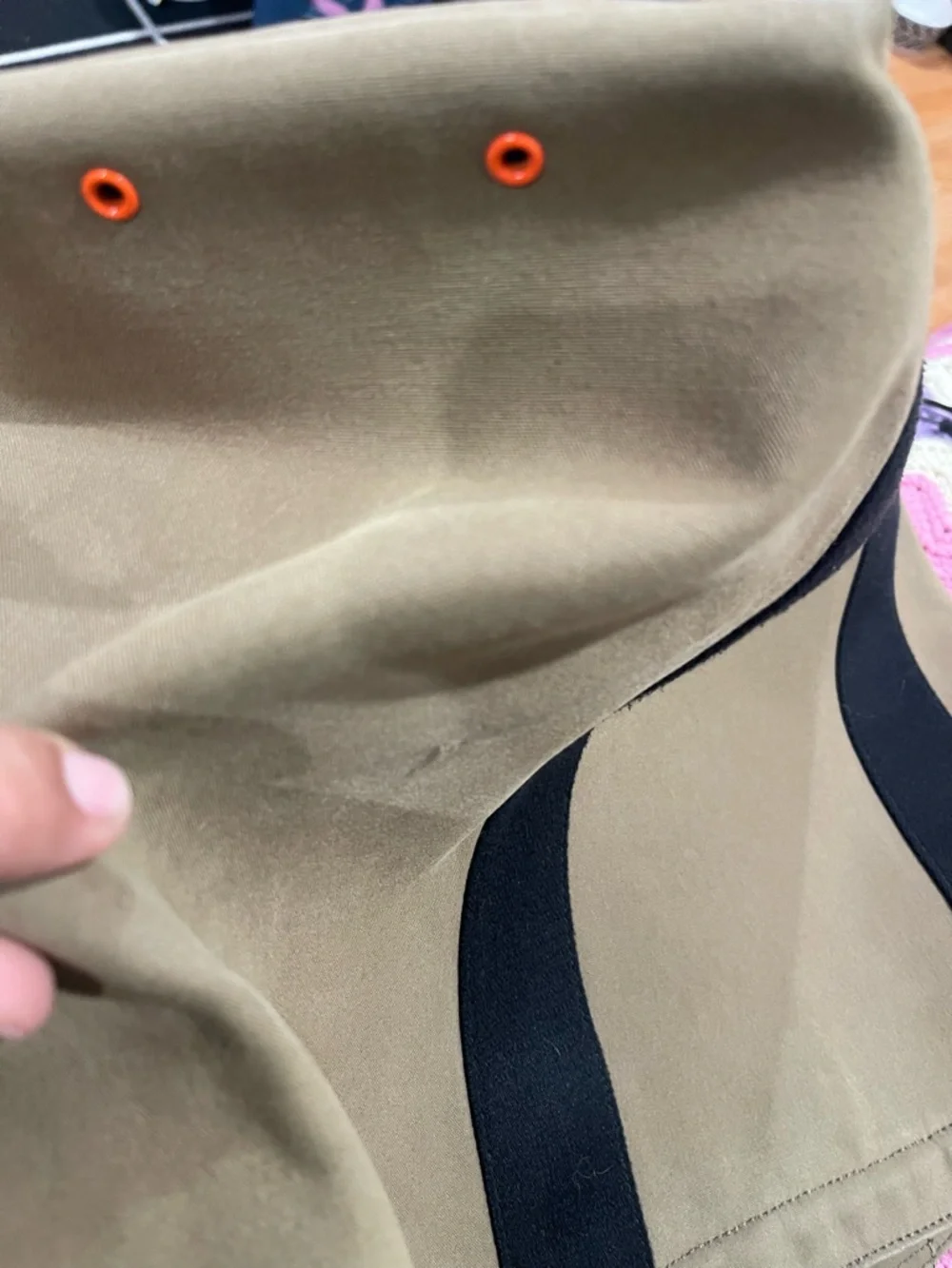 Jack Spade Distressed Large Carry All Oversized Coated Canvas Tote EUC